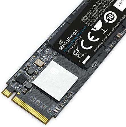 MediaRange MR1033 1TB, SSD - juodas, PCie 3.1 x4 (20Gb/s), NVMe, M.2 2280, intern
