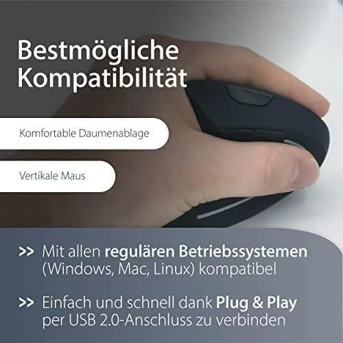 Pelė MediaRange Optinė pelė su USB jungtimi belaidė 6-BUTTON/LEFT Juodas MROS233 MEDIARANGE