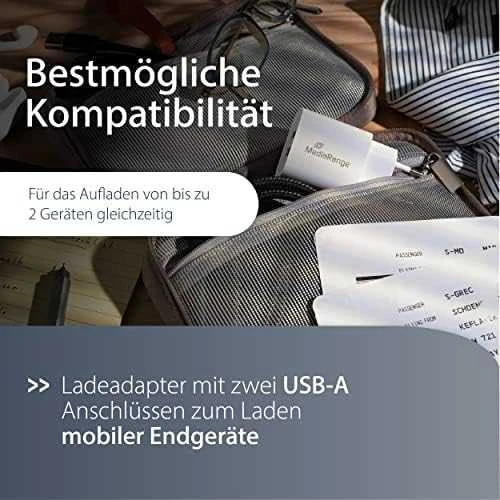 Įkroviklis MediaRange MRMA114 2x USB-A 12 W (MRMA114)