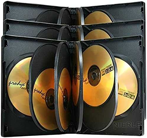 MediaRange DVD-Leerhülle für 8 Dics 27mm juodas 3pcs