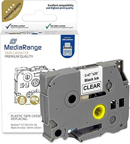 MediaRange MediaRange Schriftbandka. Brother TZ-531/TZe-531 12mm,8m sw
