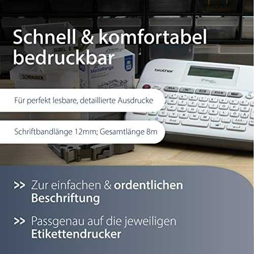 MediaRange MediaRange Schriftbandka. Brother TZ-531/TZe-531 12mm,8m sw