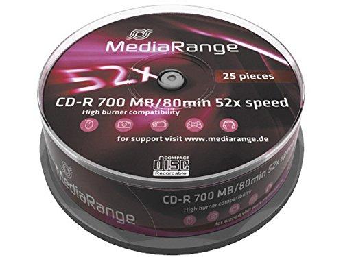 MediaRange CD-R 700 MB 25 vnt Spindel 52x MR201