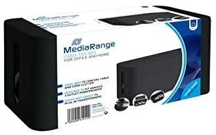 Organizer MediaRange MediaRange Kabelbox klein 223x118x114mm juodas