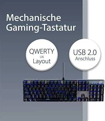 MediaRange Gaming-Klaviatūra 104-Tasten 14 Farbmodi QWERTY(UK)