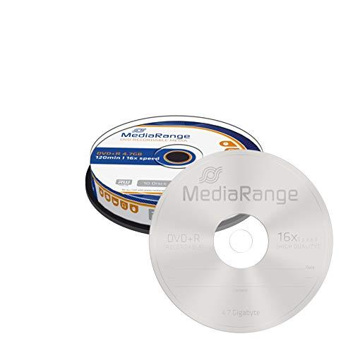 MEDIARANGE MR453 - DVD+R - 120 mm - torto dėžutė - 10 vnt. - 4,7 GB