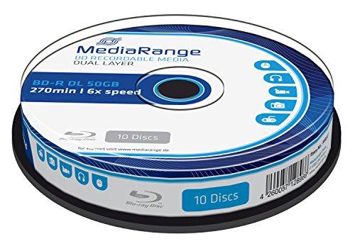 MediaRange BD-R DL 50 GB 6x10 vnt (MR507)