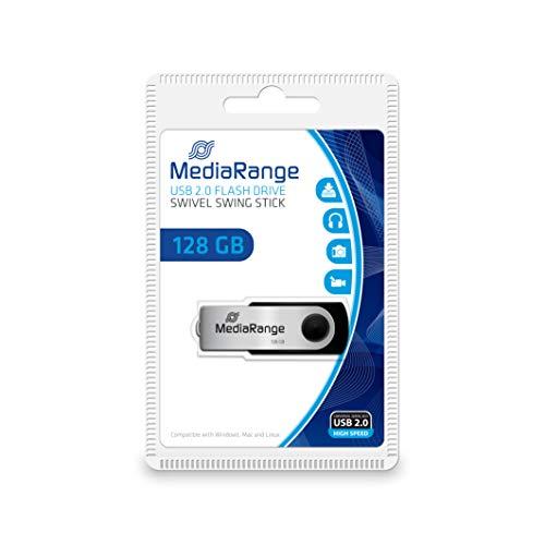STICK 128GB MEDIARANGE MR913 Juodas - Sidabrinė