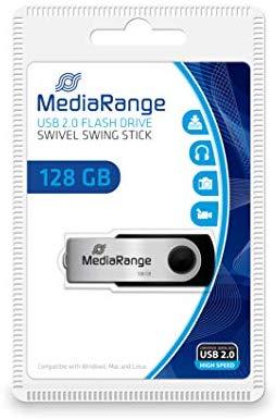 STICK 128GB MEDIARANGE MR913 Juodas - Sidabrinė