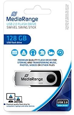 STICK 128GB MEDIARANGE MR913 Juodas - Sidabrinė