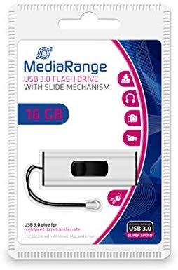 STICK 16GB USB 3.2 MEDIARANGE MR915 USB Type-A Micro-USB Dia - Juodas - Sidabrinė