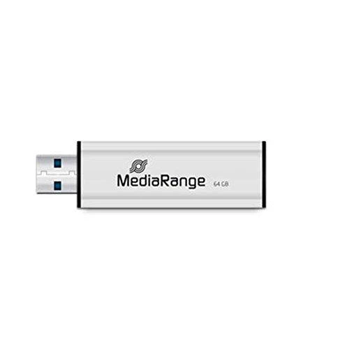 STICK 64GB MEDIARANGE MR917 3.2 Gen 1 Juodas/Sidabrinė