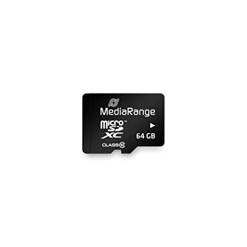 Atminties kortelė MediaRange SD MicroSD Card 64GB SD CL.10 inkl. Adapteris