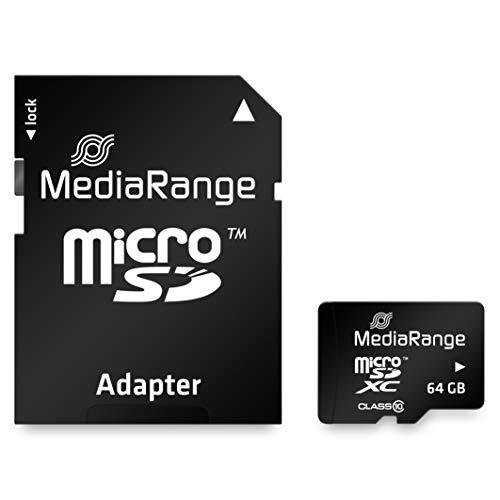 Atminties kortelė MediaRange SD MicroSD Card 64GB SD CL.10 inkl. Adapteris