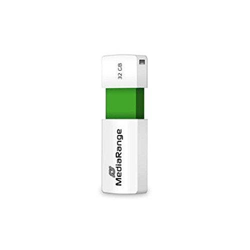MediaRange Color Edition 32 GB, USB-Stick - baltas/žalias, USB-A 2.0