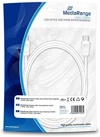„MediaRange“ antenos kabelis 3 m baltas (MRCS163)