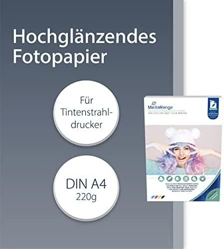 „MediaRange“ fotopopierius A4 formato spausdintuvui (MRINK103)