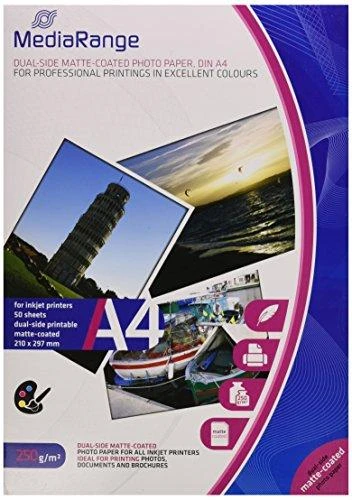 Carta Fotografica Mediarange A4 Lucida 135 G/m², 200 Fogli, Per Stampanti A Getto D'inchiostro