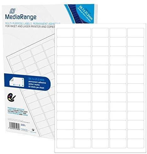 MediaRange Etykiety balta 38,1x21,2mm 3250 vnt (MRINK151)