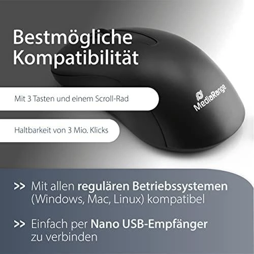 Pelė MediaRange MROS209 Juodas