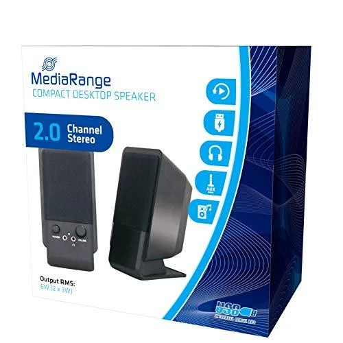 Kompiuterio kolonėlės „MediaRange Aktivbox“ kompaktiškas stalinis garsiakalbis (MROS352)