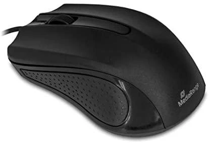 Optinė pelė su USB jungtimi Juodas/3-BUTTON MROS210 MEDIARANGE