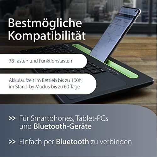 MediaRange Belaidė klaviatūra 78 Tasten Touchpad DE juodas