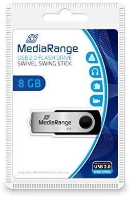 STICK 8GB USB 2.0 MediaRange swing Blister