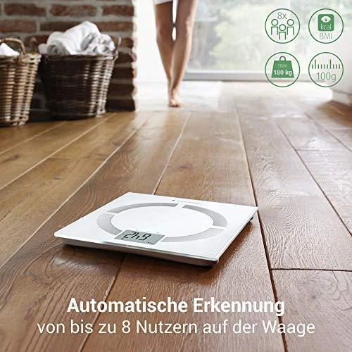 Medisana BS 444 kūno analizės svarstyklės, nerūdijančio plieno, Bluetooth | Medisana | BS 444 | Automatinis išjungimas | Kūno riebalų analizė | Kūno masės indekso (KMI) matavimas | Kūno vandens procentas | Kaulų masės analizė | Maksimalus svoris (keliamoji galia) 180 kg | Atminties funkcija | Keli vartotojai | Kūno skalė