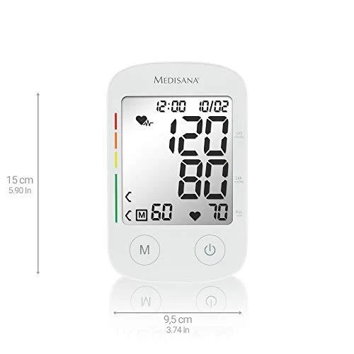Kraujospūdžio matuoklis Kraujo Spaudimo Matuoklis - Medisana BU 535 VOICE Viršutinė Ranka 2 Vartotojams LCD Ekranas