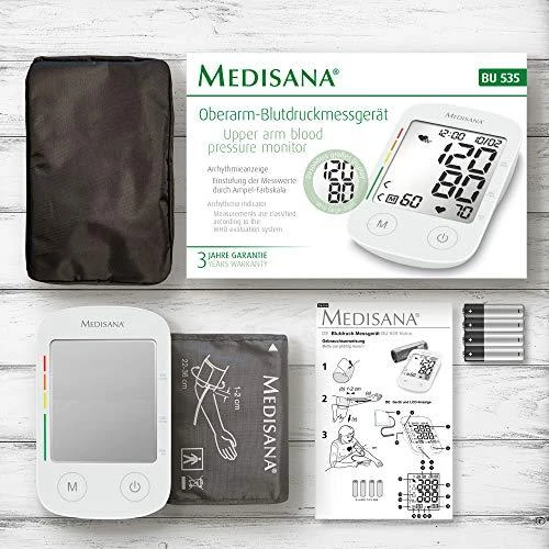 Kraujospūdžio matuoklis Kraujo Spaudimo Matuoklis - Medisana BU 535 VOICE Viršutinė Ranka 2 Vartotojams LCD Ekranas