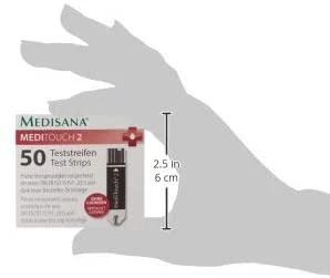 Testų juostelės Medisana MediTouch 2 gliukomačiui 79038 50vnt