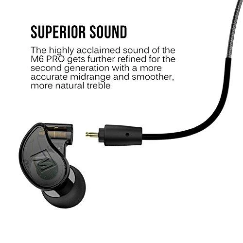 MEE audio M6 Pro 2nd Gen nuimamas laidas