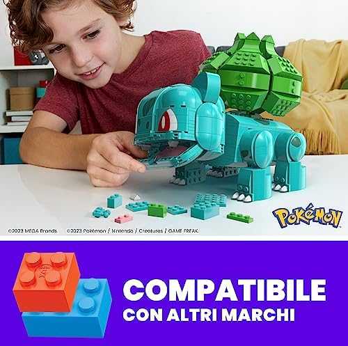 Mattel „Mega Construx Pokemon“ rinkinys „Didysis Bulbasauras“
