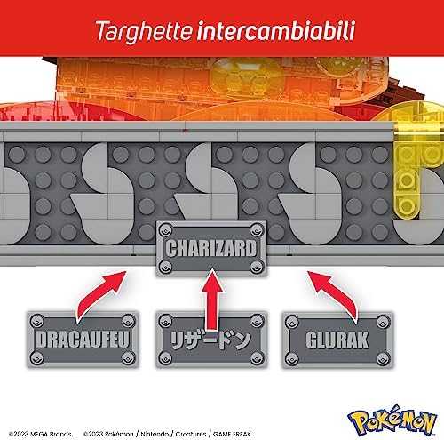Mattel Mega Pokemon Mechaninis Charizard su judesys