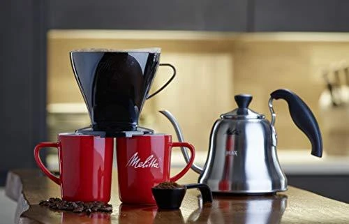 Melitta plastikinis kavos lašintuvas 1x4 juodas