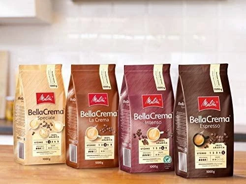 MELITTA BellaCrema Espresso 1kg. Kavos pupelės