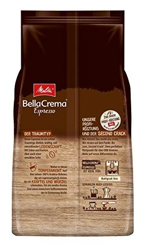 MELITTA BellaCrema Espresso 1kg. Kavos pupelės