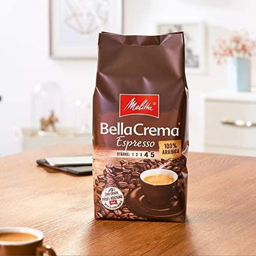 MELITTA BellaCrema Espresso 1kg. Kavos pupelės
