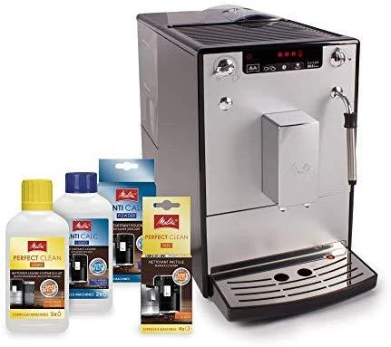Kavos aparatas Melitta E953-102 Solo&Milk sidabro