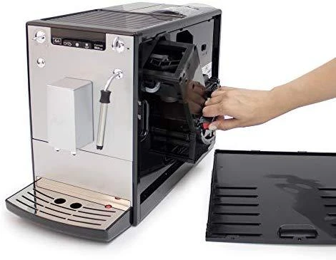 Kavos aparatas Melitta E953-102 Solo&Milk sidabro