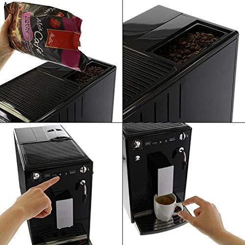 Kavos aparatas Melitta E957-101 Slėgis 15 bar, Su pieno plakikliu, Automatinis, 1400 W, Juodas
