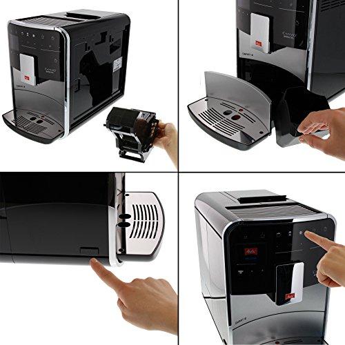 Kavos aparatas Melitta F83/0-101 automatinis, Sidabrinės spalvos