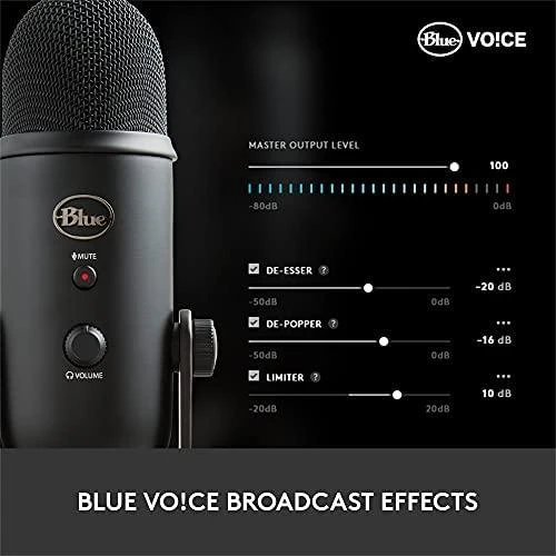 Blue Mėlyna Mikrofonas Mėlyna Yeti USB - Mėlyna spalva