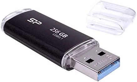 SILIKONIO MAITINIMO KOMPIUTERIS & COMMUNICAT SILICON POWER Blaze B02 USB atmintis 256GB USB 3.2 Juodas