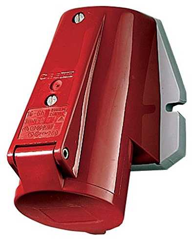 Mennekes Lizdas stałe 4P 16A 400V raudona IP44 1268 MEN1268 - MEN1268