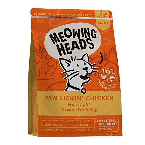 Meowing Heads MIJANČIOS GALVOS Letena Lickin' su vištiena ir žuvimi 4kg