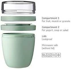 Rosti Mepal Mepal Ellipse mini Svačinový box juoda