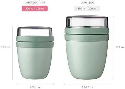Rosti Mepal Mepal Ellipse mini Svačinový box juoda