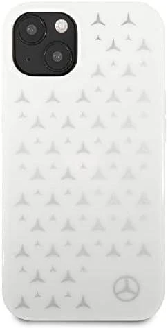 Mercedes MEHCP13LESPWH Apple iPhone 13 Pro/ 13 6,1″ baltos spalvos kietas dėklas Sidabrinis Stars Pattern